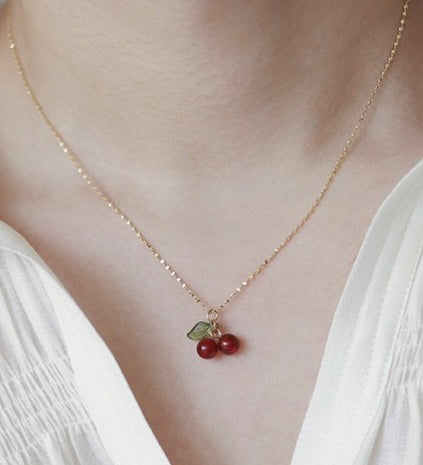 Cherry Pendant Necklace