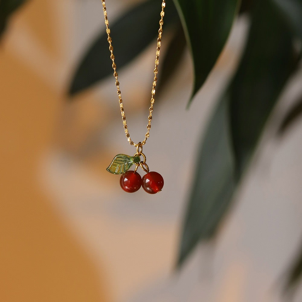Cherry Pendant Necklace